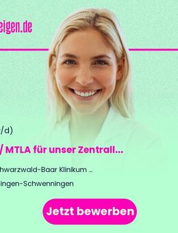 MTL / MTLA (w/m/d) für unser Zentrallabor - Villingen-Schwenningen