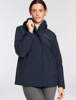 Jack Wolfskin Funktionsjacke D Funktionsjacke WALDVILLE Winddicht, atmungsaktiv, Übergangsjacke