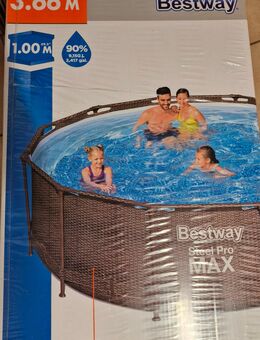 Stahlrahmenpool Bestway 3,66 x 1m neu mit Sandfilter und viel Zubehör - Roßtal