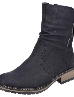 Rieker Winterstiefelette, Winterboots, slouchy Schaft, Blockabsatz in schmaler Form