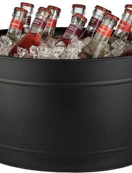 APS Wein- und Sektkühler Tin, aus Metall mit Kunststoffeinsatz, Volumen 11 Liter