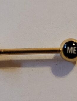 Brustwarzen Piercing " Fu.K - Me." Sexy 2er Set Farbe Gold - Uchte