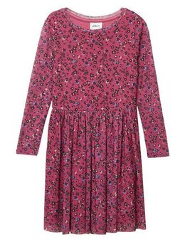 s.Oliver Junior Meshkleid mit floralem Muster, langarm, für Girls