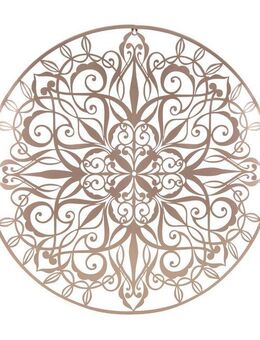 Art for the home Wandbild Mandala Rund, (1 St), Luxus Metal Art Wanddeko