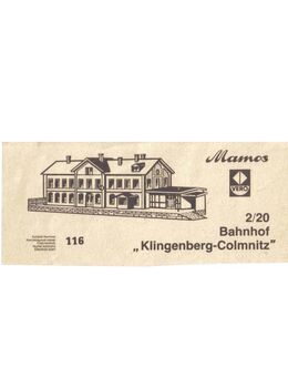 Bahnhof Klingenberg-Colmnitz 2/29, Mamos VERO DDR - Pirna