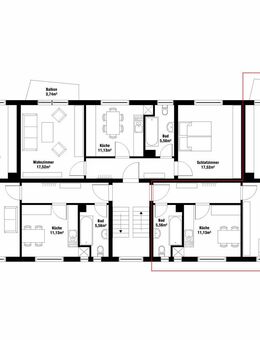 Wunderschön geschnittene Wohnung 2-ZKB + Balkon in Sinntal-Sterbfritz - Sinntal