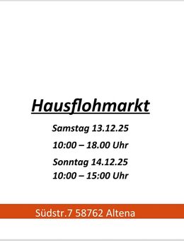 Hausflohmarkt 13.12.25 & 14.12.25 - Hagen (Stadt der FernUniversität) Hohenlimburg