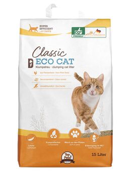 Classic Eco Cat Klumpstreu aus Pflanzenfasern - 15 l