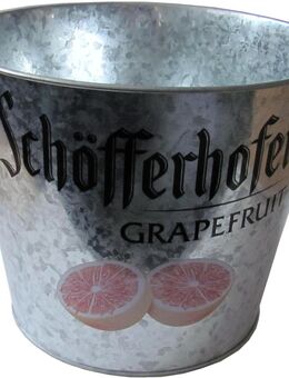 Schöfferhofer - Eimer aus Metall zum Flaschen kühlen - Flaschenkühler 23 x 18,5 cm - Doberschütz