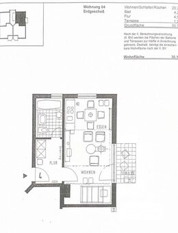 1 Zi. EG-Wohnung mit Terrasse und Garten in Weimar/Legefeld - Weimar