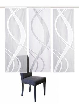 HOME WOHNIDEEN Schiebegardine TIBASO (3 St), Paneelwagen, halbtransparent, Wirkware, halbtransparent