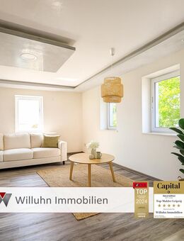 Wohnen wie im eigenen Haus! | Hochwertig saniert | Garten, Terasse, Tageslichtbad & Fußbodenheizung! - Schönwölkau