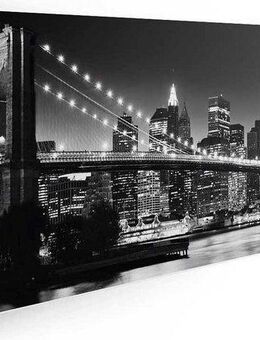 Reinders! Bild New York - Brooklyn Bridge black &, 90/30 cm