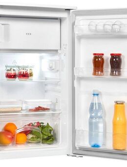 exquisit Kühl-/Gefrierkombination KS117-3-040D weiss, 85 cm hoch, 48 cm breit, Energieeffizienzklasse D, 81 Liter Nutzinhalt