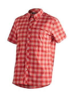 Maier Sports Outdoorhemd Kasen S/S M kurzarm Herrenhemd, atmungsaktives Wanderhemd, Karohemd