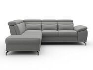 sit&more Ecksofa Cabrio L-Form, mit Sitztiefenverstellung, Arm- und Kopfteilverstellung, 3 Nierenkissen, Federkern, optional Bettfunktion und Stauraum