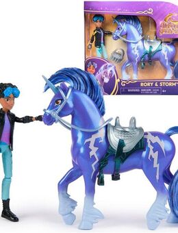Spin Master Anziehpuppe Unicorn Academy - Rory & Einhorn Storm, mit echter Mähne