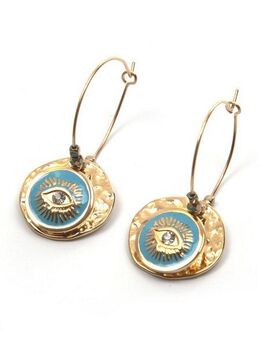 Firetti Paar Creolen Ohrschmuck Auge