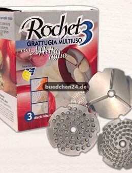 Rochet 3 Käse- und Knoblauchreibe / Made in Italy (OVP!) - Kamenz