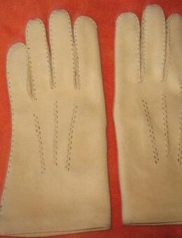 NEU * Herren oder Damen * Unisex * ECHT- LEDER * DESIGNER * Finger * HANDSCHUHE * caramèl- beige * - Riedlingen