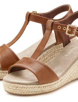 LASCANA Sommerschuh Sandalette Sandale, Sommerschuh mit Keilabsatz VEGAN