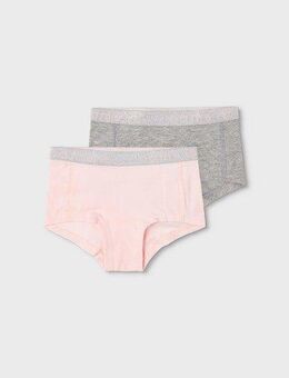 Name It Hipster NKFHIPSTER für Mädchen mit Logobund im Doppelpack (Packung, 2-St) unifarben, casual, regular fit, Baumwollmischung, Jersey