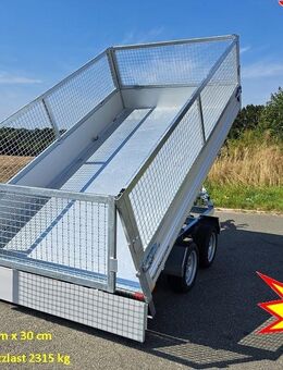 Humbaur 3000 kg Rückwärtskipper HUK 303117 Handpumpe + Gitter NEU - Iserlohn