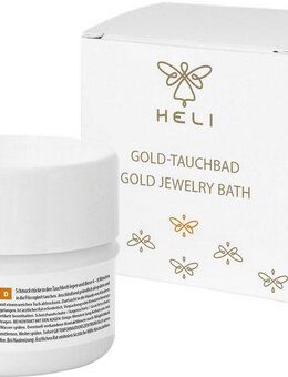 HELI Schmuck Geschenk Schmuckpflege Gold-Tauchbad für Goldschmuck Schmuckreiniger (2-St. mit Waschkorb zum Tauchen von Schmuckstücken)