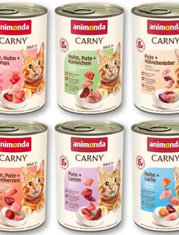 Sparpaket animonda Carny Adult 12 x 400g - Mixpaket Geflügel (6 Sorten - ohne Rind)