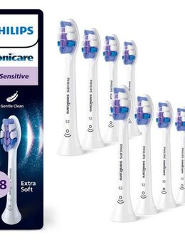 Philips Sonicare Aufsteckbürsten S Sensitive, für empfindliche Zähne und Zahnfleisch, für jedes Sonicare Handstück