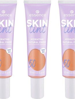 Essence Foundation SKIN tint, 3er Pack, mit veganen Inhaltsstoffen
