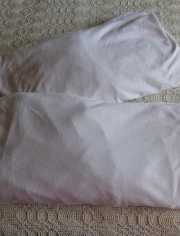 Spannbettlaken, 2 Stück, weiß, Jersey, mit kleinen Mängeln - Hamburg