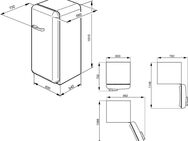 Smeg Kühlschrank FAB28LCR5, 150 cm hoch, 60 cm breit