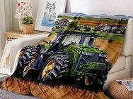 Traktor-Decke für Jungen – Flauschiger Komfort für kleine Traktor-Fans Bauer Landwirtschaft 150x200cm Design 4 Set345243 - Ingolstadt