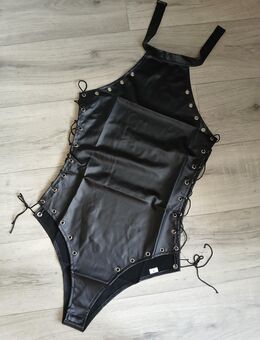 Body aus PU-Leder zum Schnüren Gr. M 38 - Kiel Wik