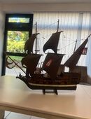 ~ Segelschiff Dreimaster mit HAMBURG Wappen auf dem Segel. in 88662