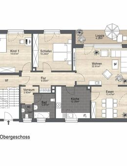 4 Zimmer Wohnung auf 103,44 m² im 1. OG mit Balkon - Weiden Ost zu verkaufen - Weiden (Oberpfalz)