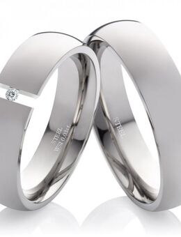 Fulminante Edelstahlringe LUC16 Diamant - Gravur - Aholming