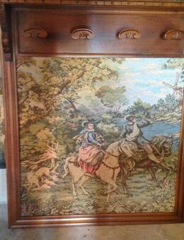 Garderobe mit Stickbild / 132 cm x 122 cm - Schönefeld