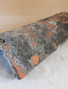 Dach-First Ziegel handgestrichen Um 1870 patiniert Kerzenhalter Wand Dekoration shabby Chic rutikal Landhaus - Salzatal