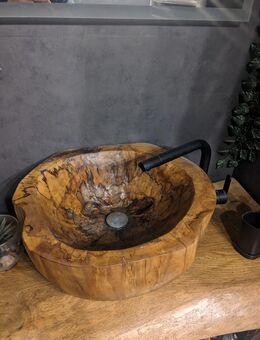 Holz Waschbecken Baumstamm Epoxidharz - München