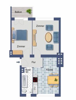 gut geschnittene Kapitalanlage mit Sonnen-Balkon - Berlin