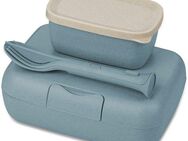 KOZIOL Lunchbox Bentobox L + Besteck-Set CANDY READY, Kunststoff, (Set, 3-tlg), Made in Germany. Biozirkulärer Kunststoff