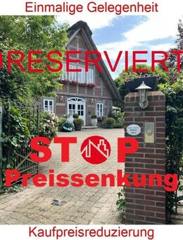 Kaufpreisreduzierung - Einmalige Gelegenheit - Fachwerk-Reetdachhaus mit Teich und Nebengebäuden! - Bassum