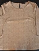 beige Seiden-Bluse zum überziehen für Damen Gr.44 von Magnum in 53639