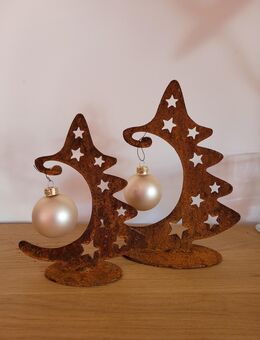 Weihnachtsbaum Tanne für Kugel Edelrost 2 Größen - Kraftisried