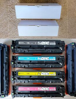 HP Toner Patronen Kartuschen 128A für HP Laserdrucker 2 voll + 6 leer - Hamburg Hamburg-Nord