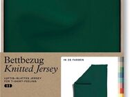 Schlafgut Bettbezug Knitted Jersey uni, aus Bio-Baumwolle mit Elasthan, Reißverschluss, (1 St), bügelfrei, Mix & Match Bettwäsche: passender Kissenbezug erhältlich