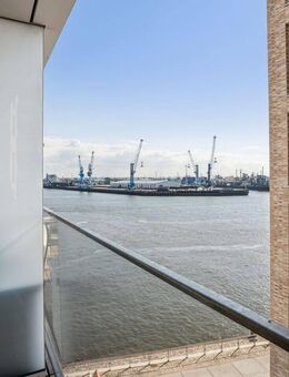 Luxus am Wasser: moderne Neubauwohnung mit seitlichem Elbblick - Hamburg