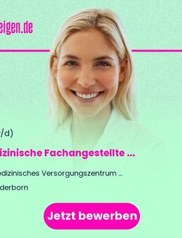 Medizinische Fachangestellte (m/w/d) Onkologie - Paderborn
